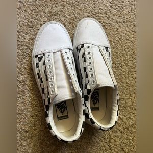 Checkered Platform Vans